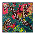 Foulard carré femme en soie imprimée – 90 × 90 cm