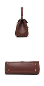 Sac épaule femme en cuir de vachette véritable – Forme rectangulaire