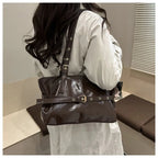 Sac à main boucle ceinture — Cabas vintage femme | Grande capacité & Épaule MYNELIA