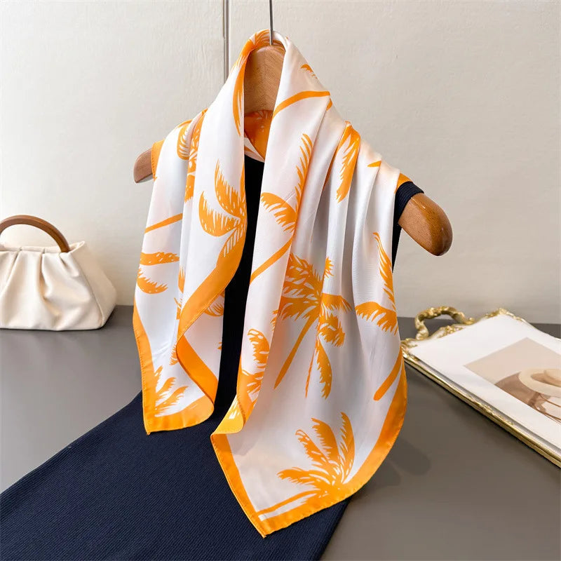 Foulard Carré Femme Motif Paisley – 70×70 cm, Doux & Multicolore MYNELIA