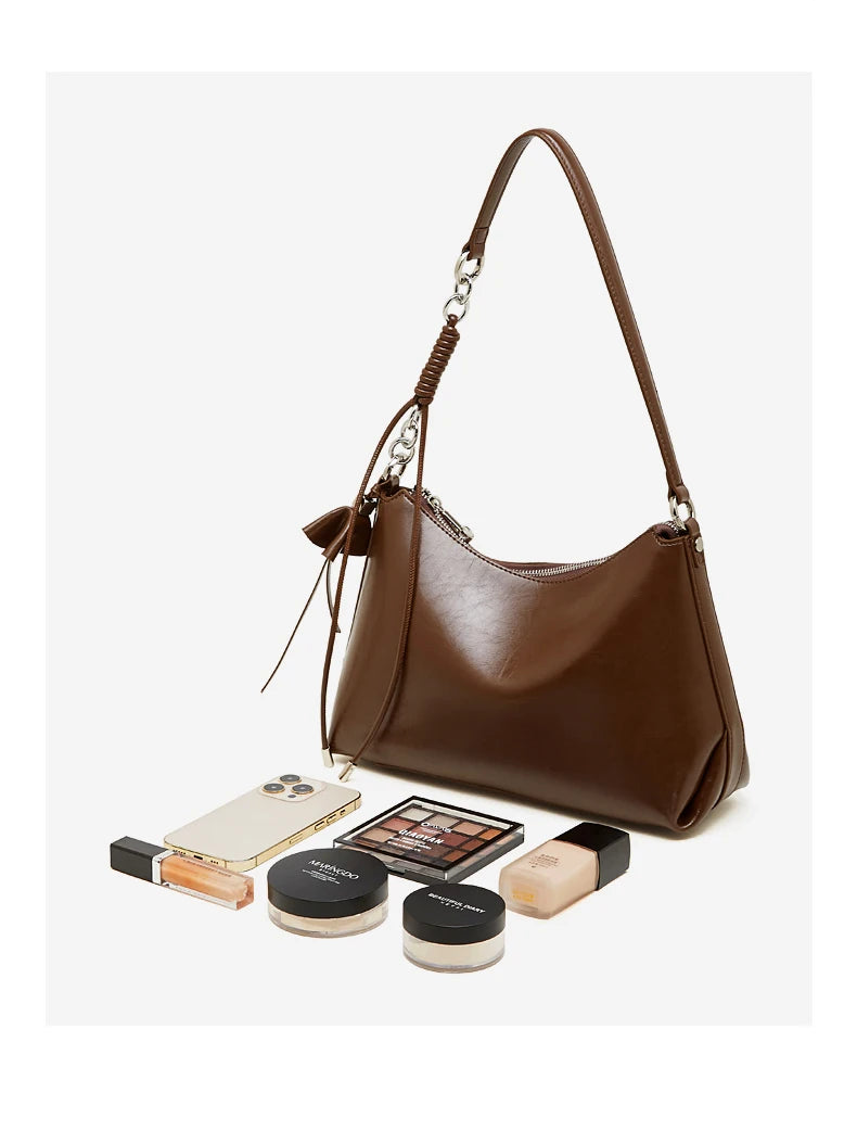Umhängetasche Satteltasche Leder – Warme Farben
