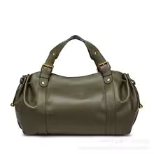 Sac à main en simili cuir souple plissé grande capacité. MYNELIA