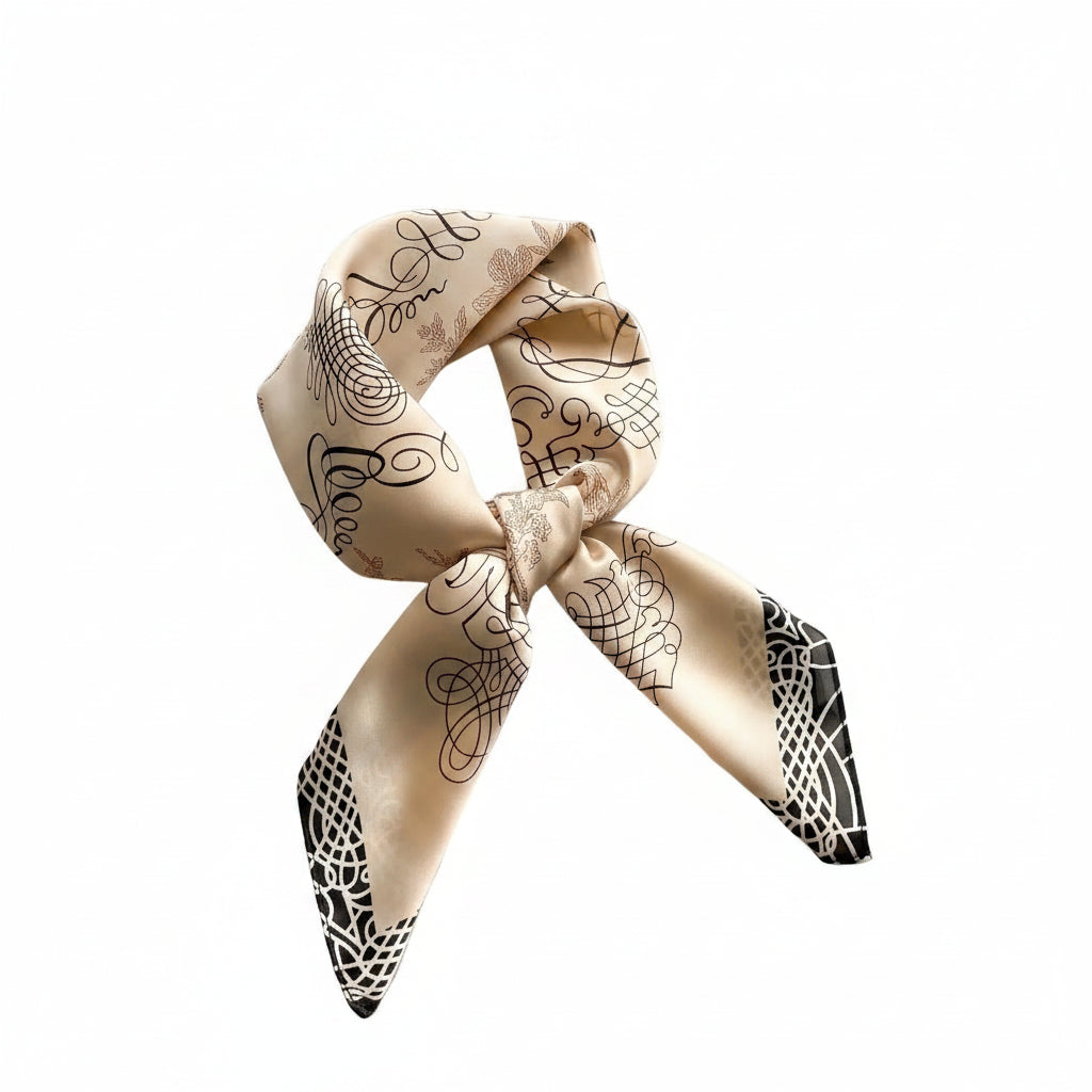 70cm Neckerchief Female Luxury Square Scarf for Women Silk Feeling Shawl Satin Hijab Wraps Hair Bands Ribbon Headband Bandann MYNELIA