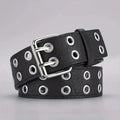 Ceinture Tendance Double Trou — Style Y2K Punk Rock, Sans Poinçon, 110 cm MYNELIA
