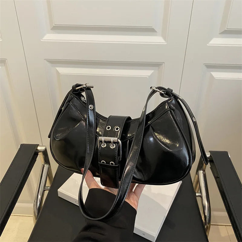 Sac bandoulière Hobo- PU Brillant MYNELIA
