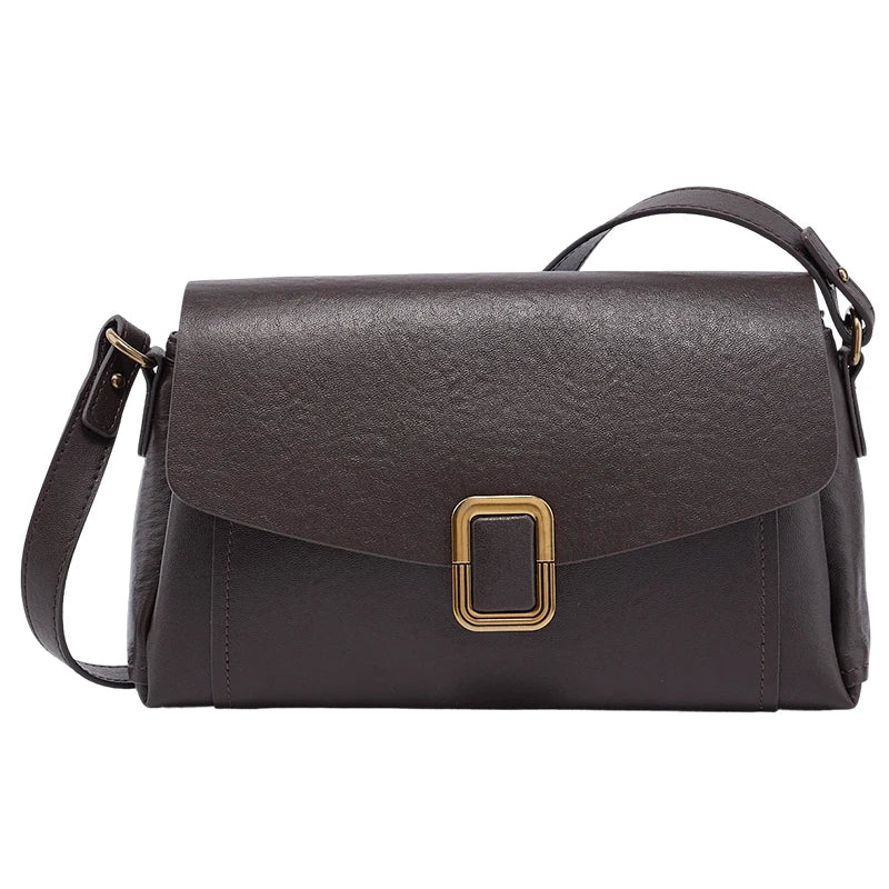 Sac à main bandoulière cuir véritable femme – Style Rétro