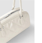 GOLF QUALITY Elegante weiche PU-Leder Boston Tasche für Damen Einzelschulter Umhängetasche Einfarbige Handtasche Sling Umhängetasche