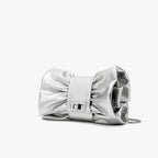 Pochette Clutch Chaînes Épaule Soirée Banquet Cérémonie – Beige Argent Bordeaux Doré