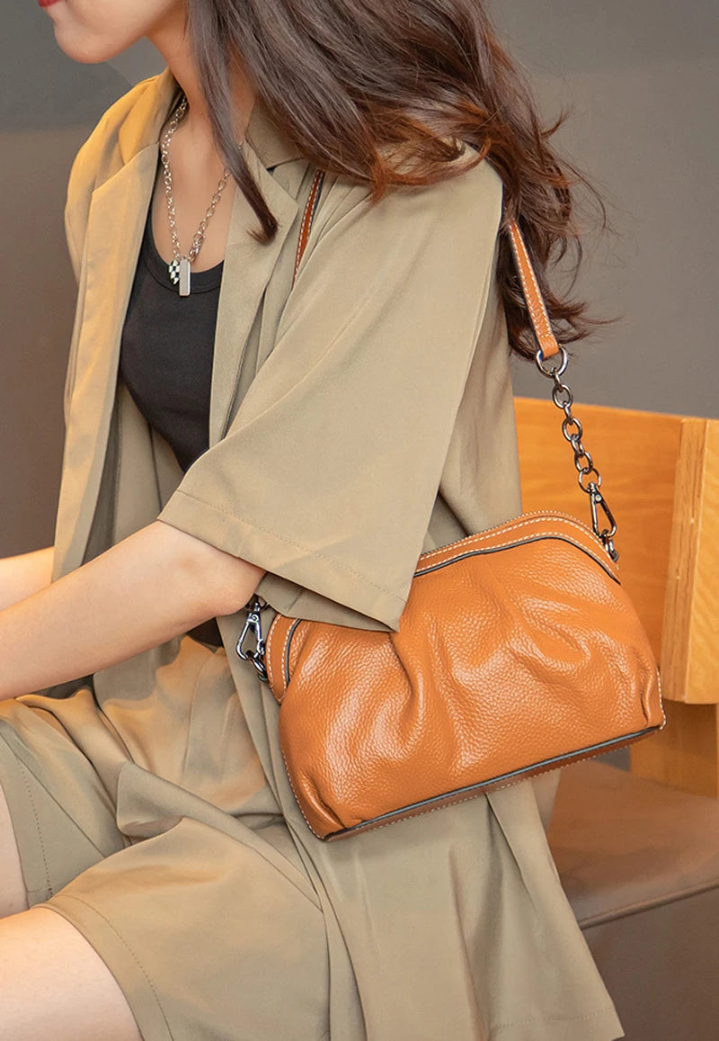 Sac en cuir véritable 3 Anses Femme
