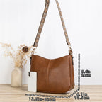 Sac à main en cuir vegan Éco-Responsable – Forme rectangulaire, Poche Zip