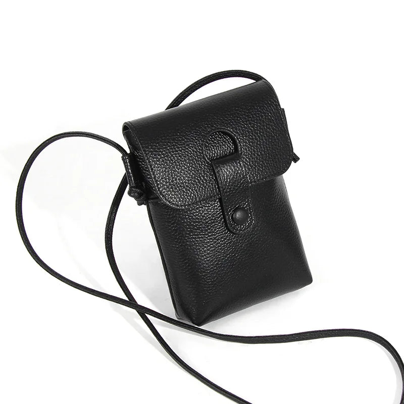 Sac en Cuir véritable – Style anglais rétro,Poche rabat