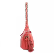 Sac à bandoulière en cuir de vache véritable souple MYNELIA
