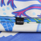 130*130cm 100% Twillseidentuch Frauen Quadratisches Bandana Schal Die Unterwasserwelt Bedruckte Schals Weiblicher Foulard Halstuch
