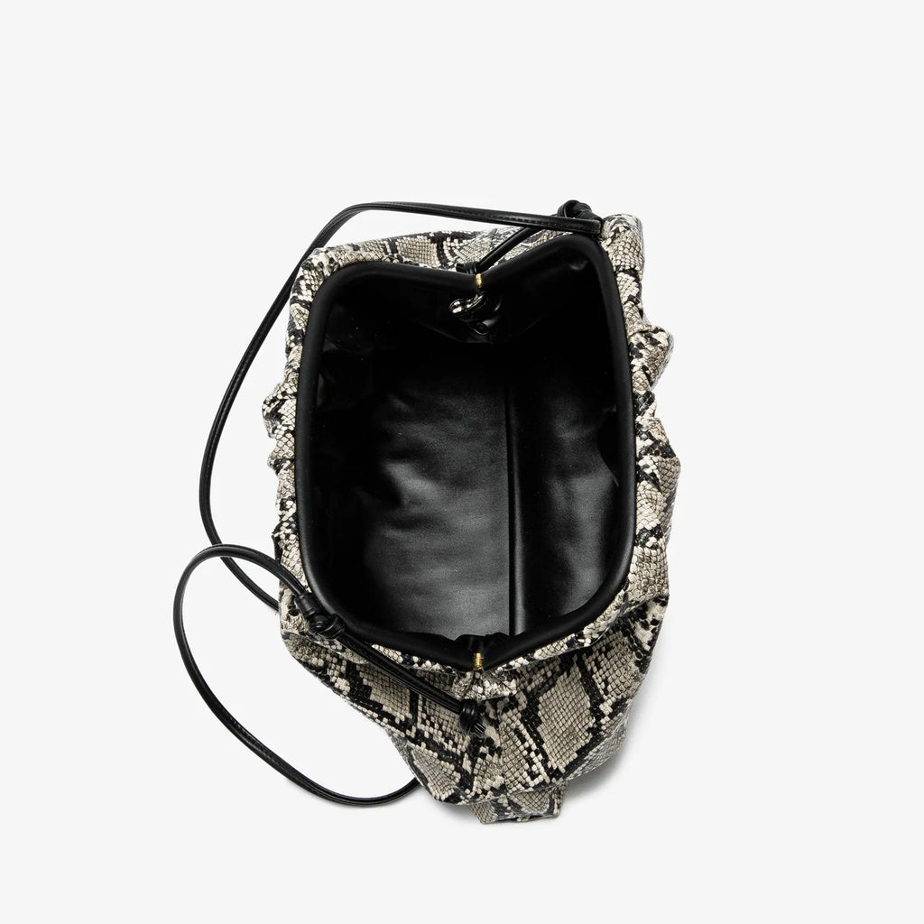 Sac bandoulière Clutch Femme – PU plissé imprimé- Style tendance