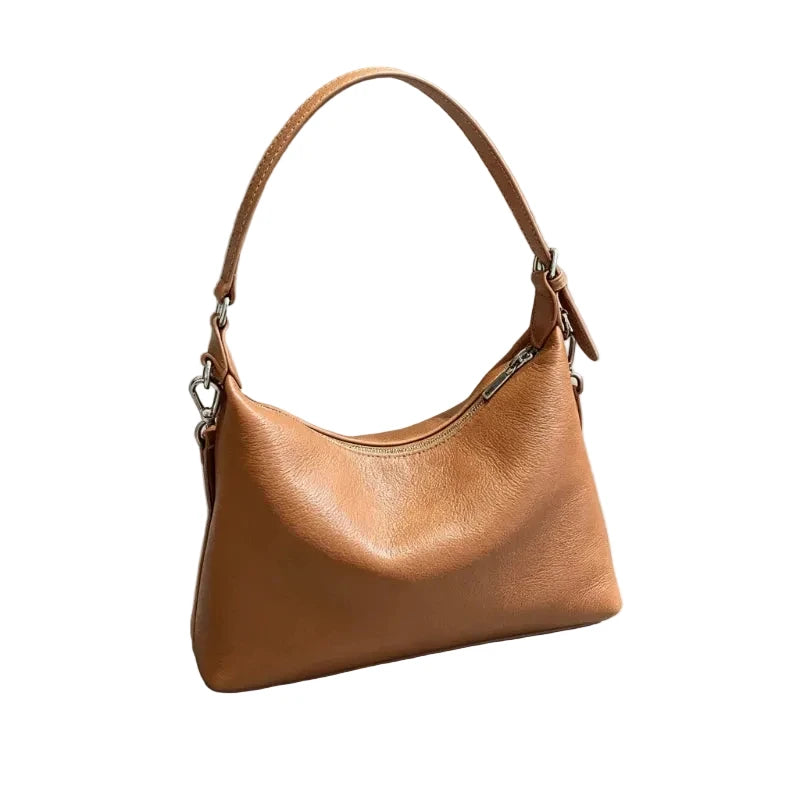 Sac Cuir Première Couche Natural Texture Organique