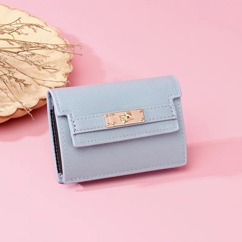 Portefeuille compact accordéon Femme – Anti-Magnétique & Multi-Cartes MYNELIA