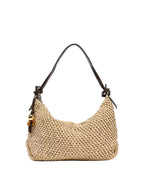 Sac à main tote Tressé Champagne — Grand Cabas Femme | Épaule & Main MYNELIA