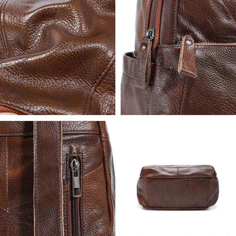 Sac à dos cuir véritable Femme — L'Essentiel Luxueux MYNELIA