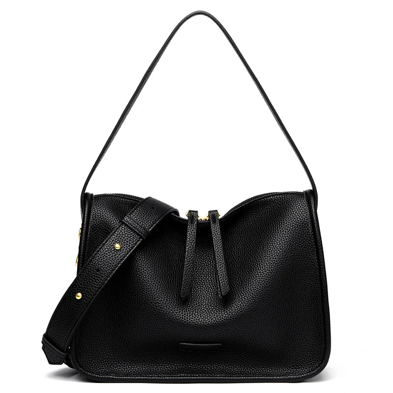 Luxury Soft Leather Tote Bag Women Handbag 2023 New Brand Women Shoulder Crossbody Bag Cowhide Female Messenger Bags MYNELIA