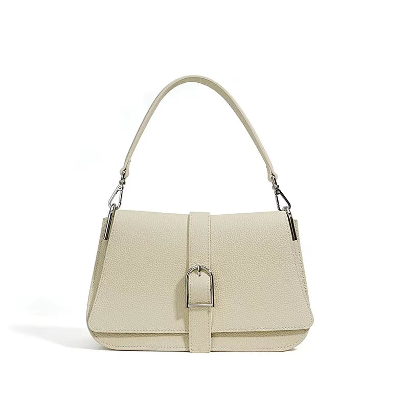 Sac bucket en cuir véritable souple – Doublure Cuir, Fermeture Hasp