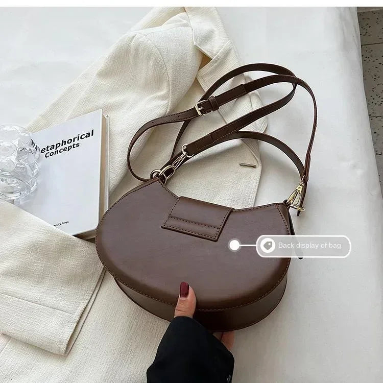 Sac bandoulière cuir PU – Boucle Magnétique