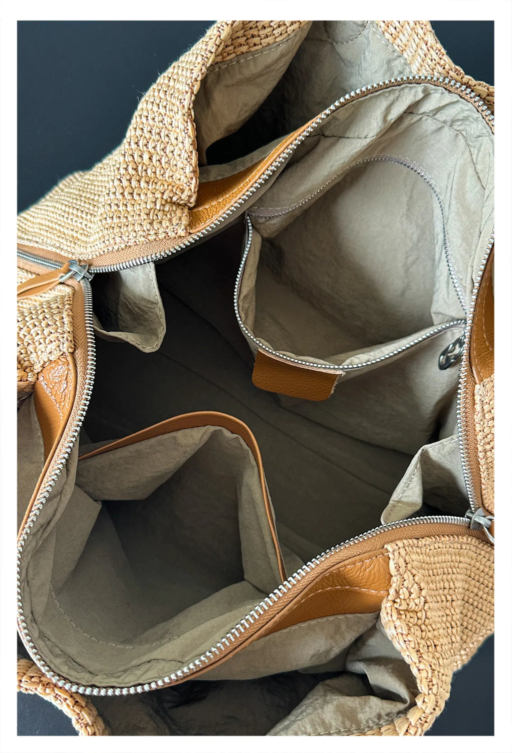 Sac tote cuir – Grande capacité Été