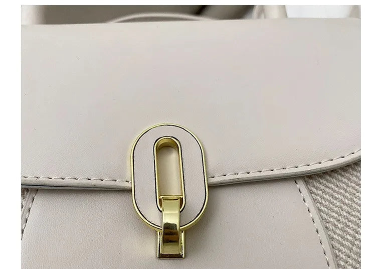 Sac  bandoulière PU Cuir Boucle Cadenas Femme