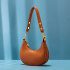 Sac épaule femme demi-lune souple en simili cuir