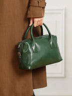 Sac bowling femme en cuir véritable – Style vintage