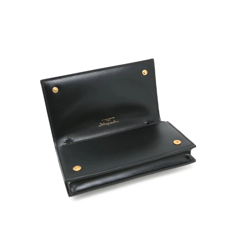 Pochette Clutch Soirée Chaînes Dorées Cadenas