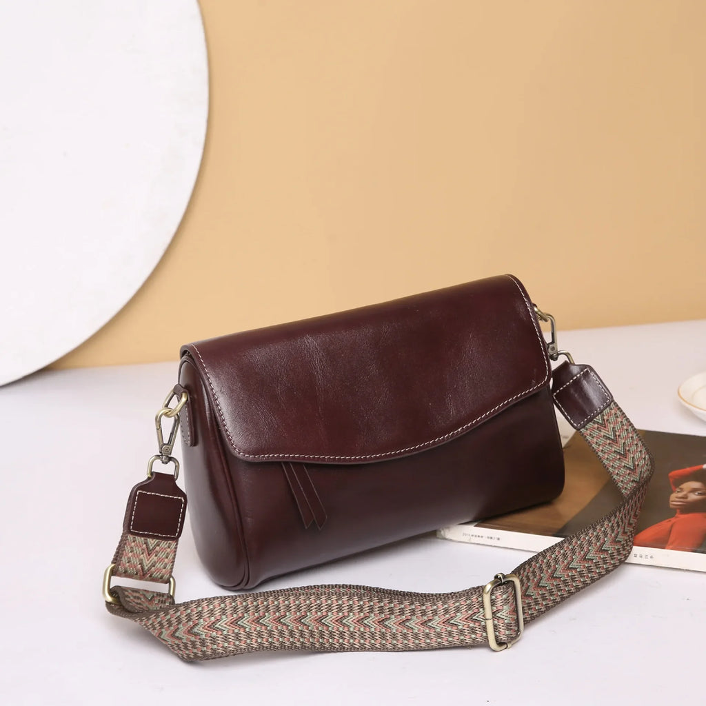 Sac Satchel en Cuir Véritable Souple Minimaliste