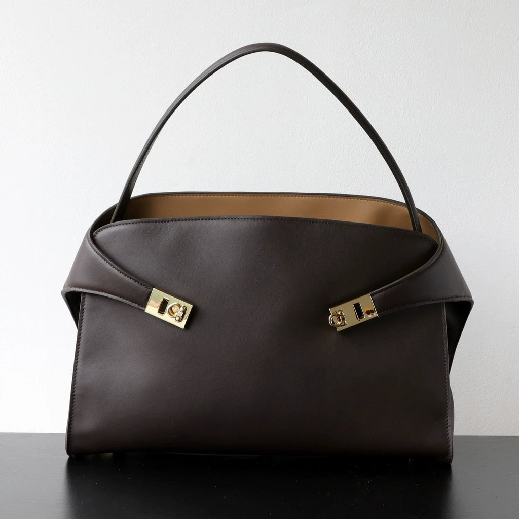 Sac Tote en Cuir  Véritable Appliqués Déco