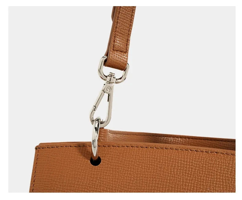 Sac en Cuir véritable Rigide Doublure Coton