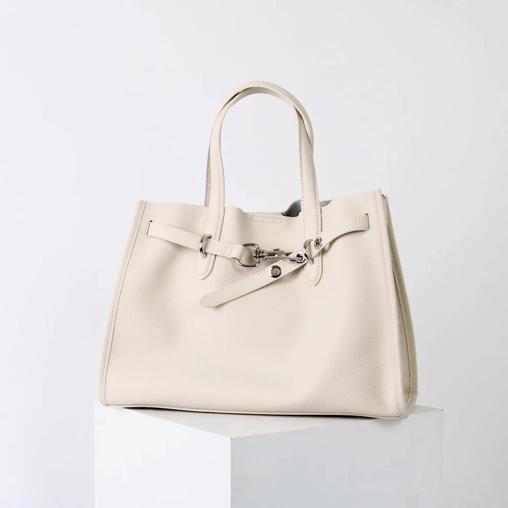 Handtasche Tote Echtleder – Paillettenapplikationen Casual