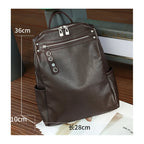 Sac à dos cuir véritable – Style rétro minimaliste