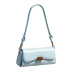 Sac Baguette Femme en Cuir PU Rigide – Cadenas Vintage, Décor Sequins, 3 Coloris, 26x12x8cm