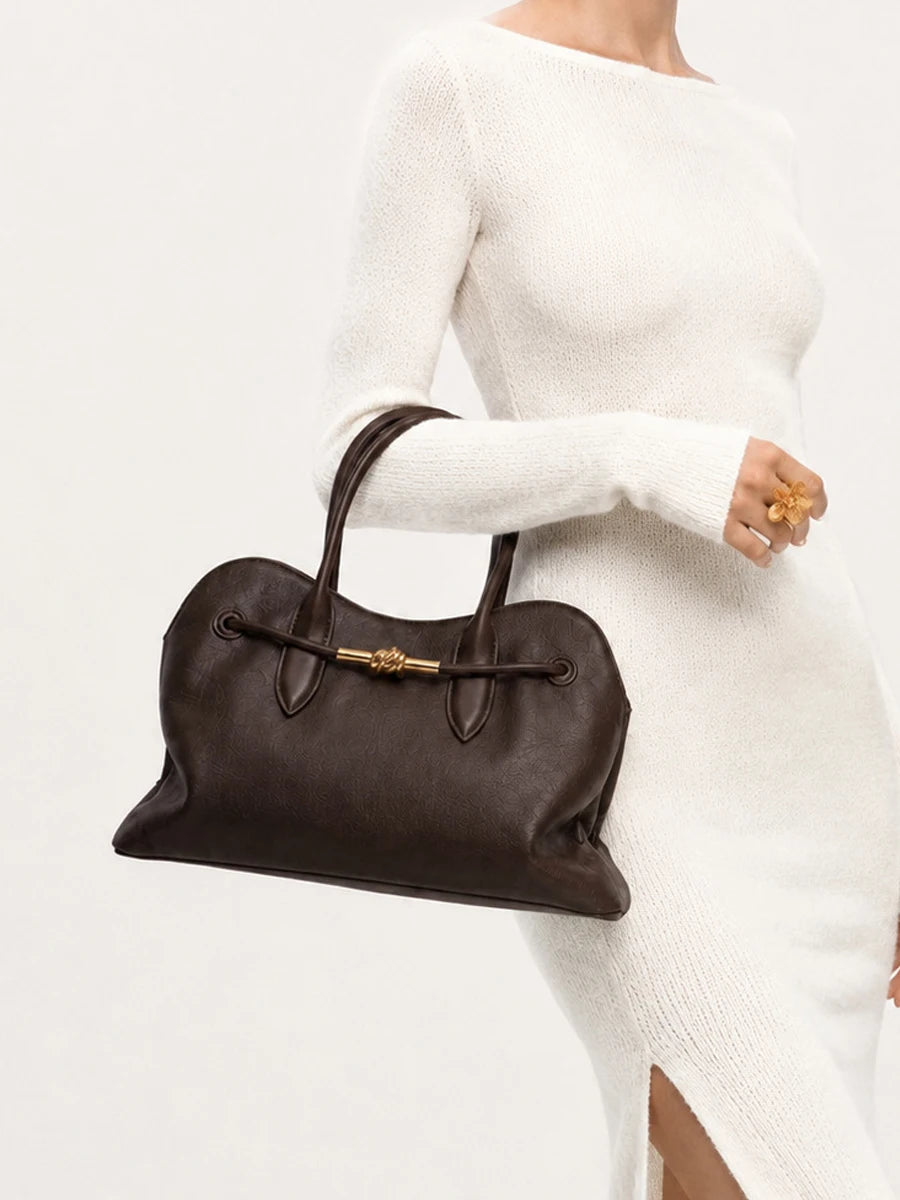 Sac Tote  en cuir PU– Style Vintage Luxe