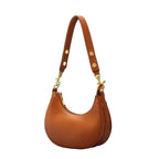 Sac épaule femme demi-lune souple en simili cuir