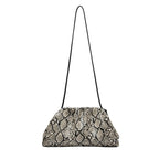 Sac bandoulière Clutch Femme – PU plissé imprimé- Style tendance