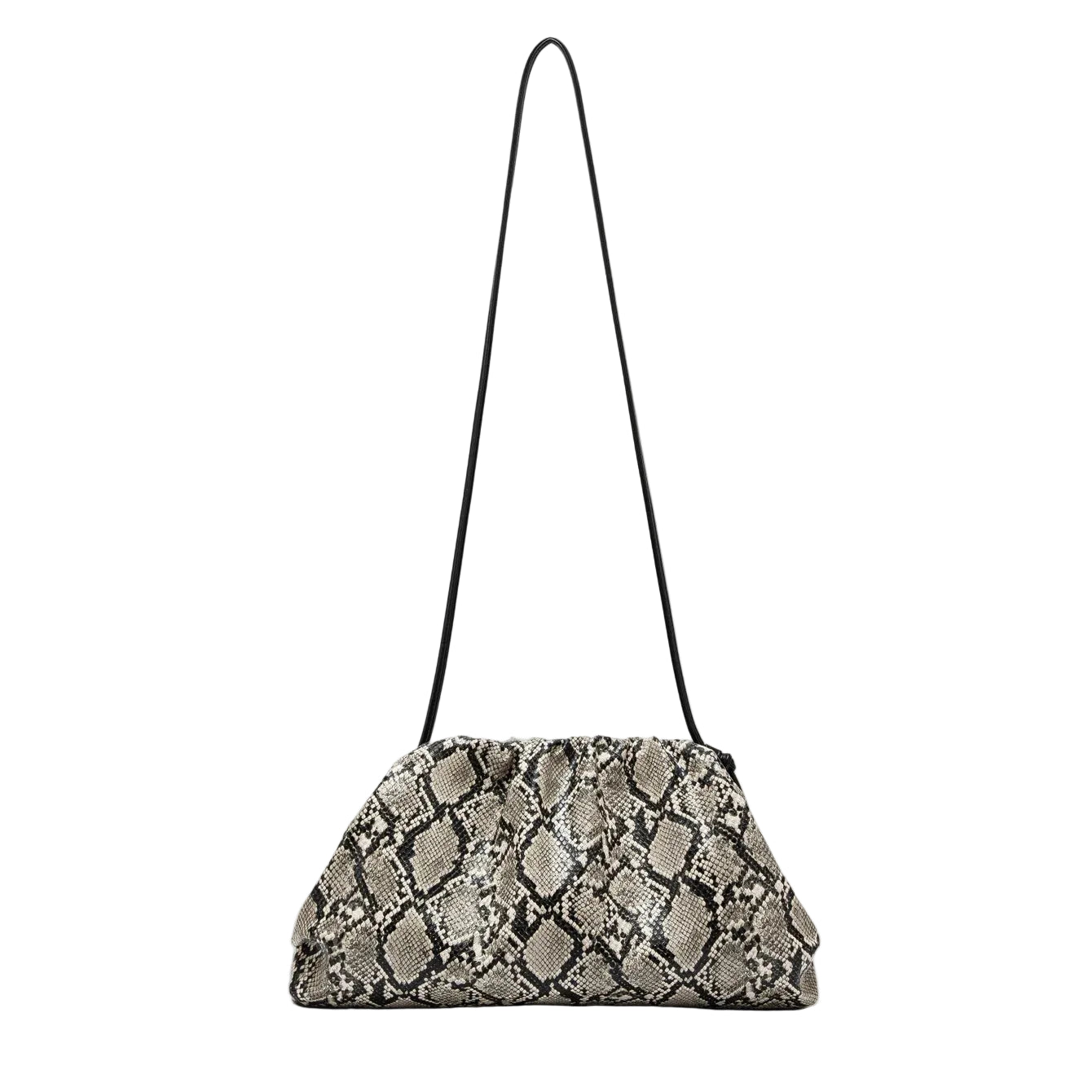 Sac bandoulière Clutch Femme – PU plissé imprimé- Style tendance