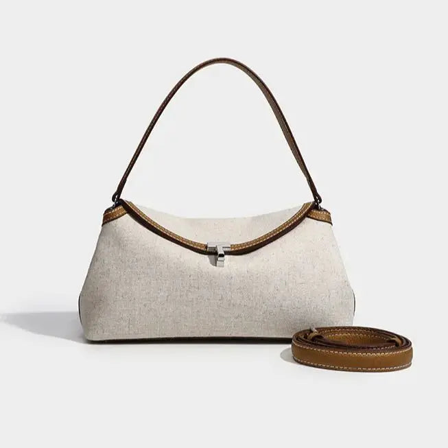 Sac à main Minimaliste-Cuir verni — Le Quotidien Épuré MYNELIA