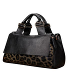Sac à main en cuir grainé – Anse boucle & Bandoulière style casual chic