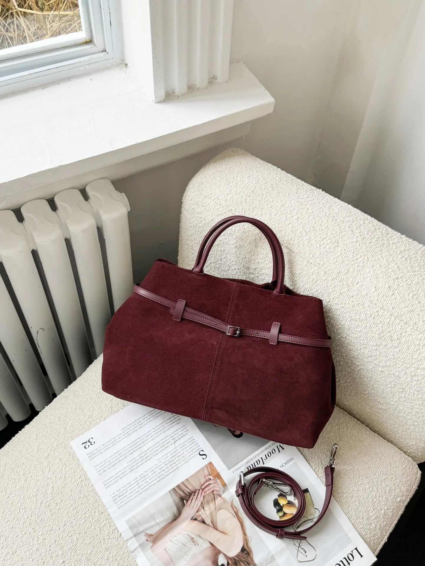 Sac cabas en cuir véritable – sSyle luxe, porté épaule ou main MYNELIA