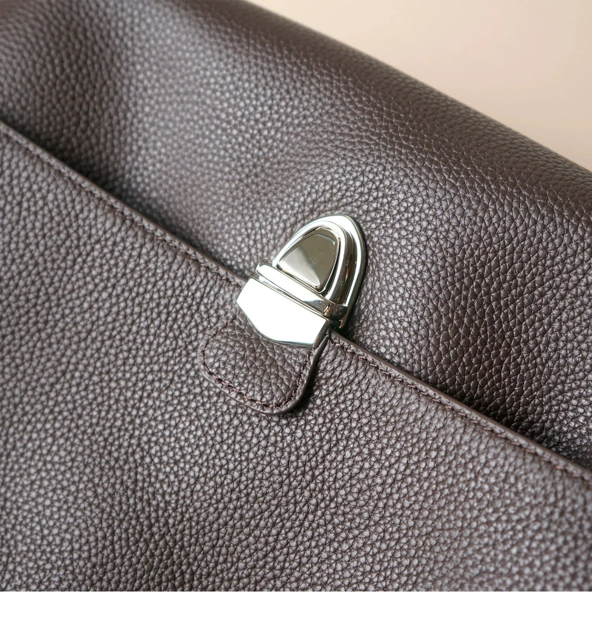 Sac en cuir véritable Satchel  Rabat Sequins