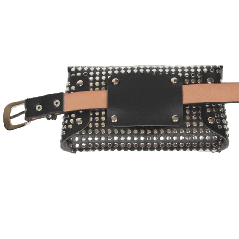Sac pochette-rivets PU – Style rock