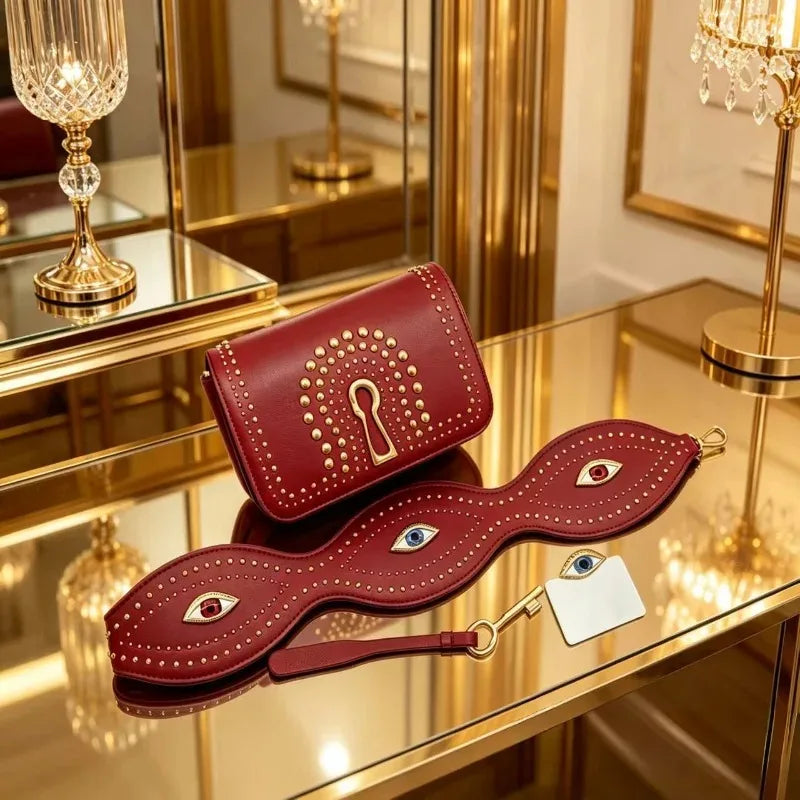Petit sac épaule femme à rabat et rivets – Simili cuir