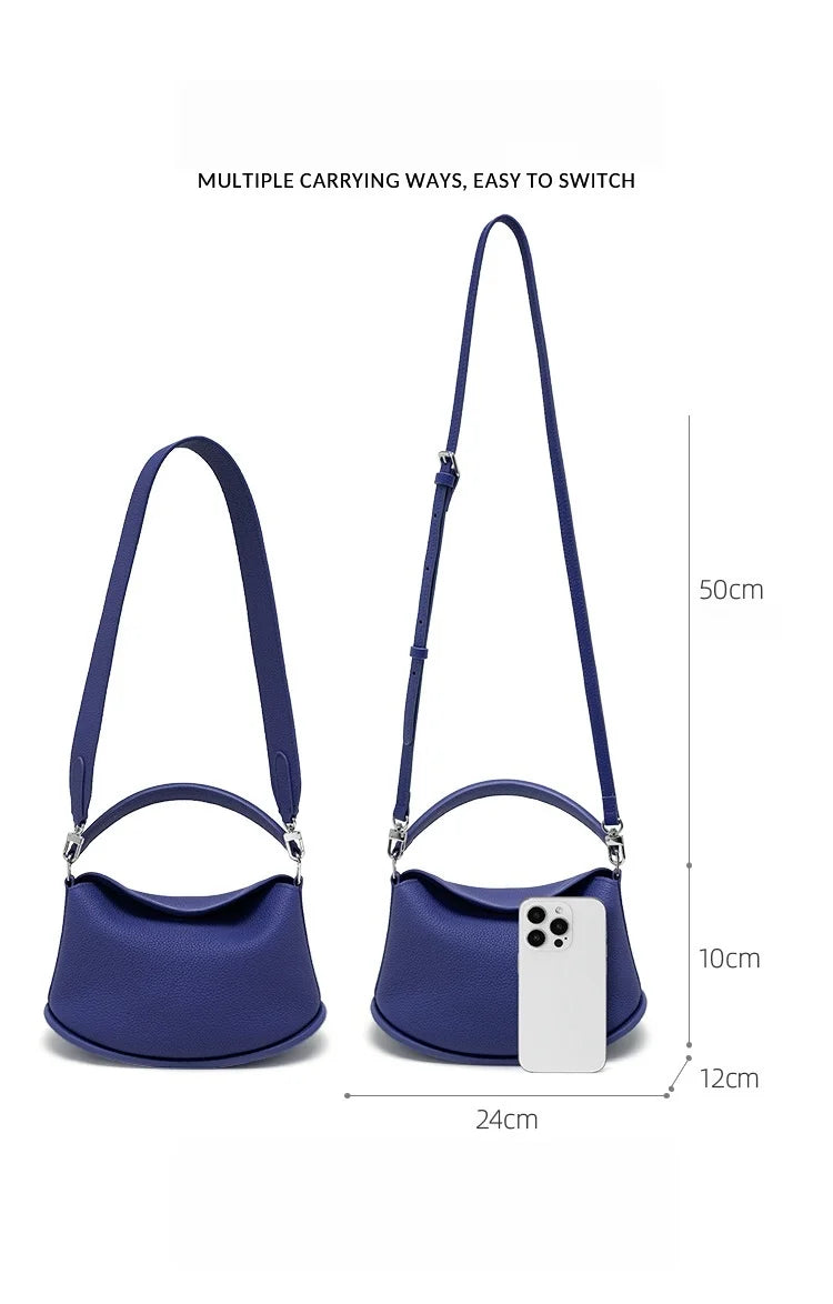 Sac à main Hobo en Cuir Pleine Fleur–Style Minimaliste & Chic MYNELIA