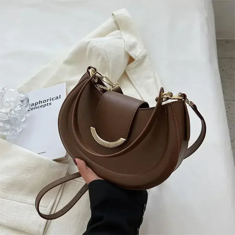 Sac bandoulière cuir PU – Boucle Magnétique