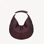 Sac croissant Paille tressée Femme – Bordures Cuir Style Bohème Chic Été & Quotidien