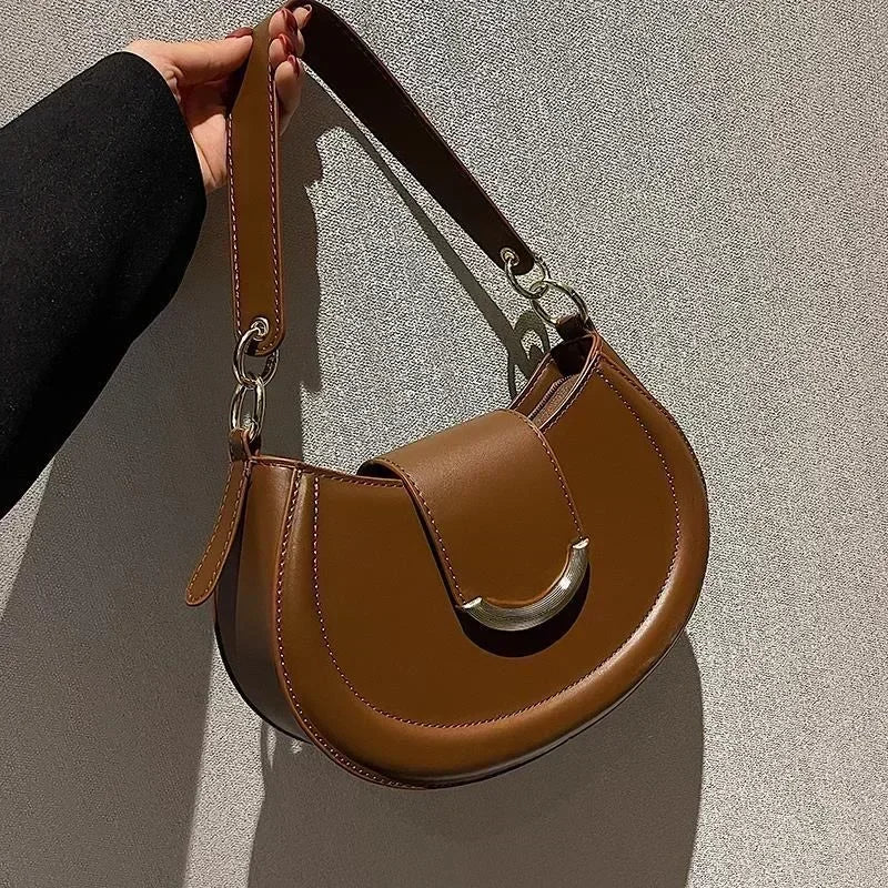 Sac bandoulière cuir PU – Boucle Magnétique